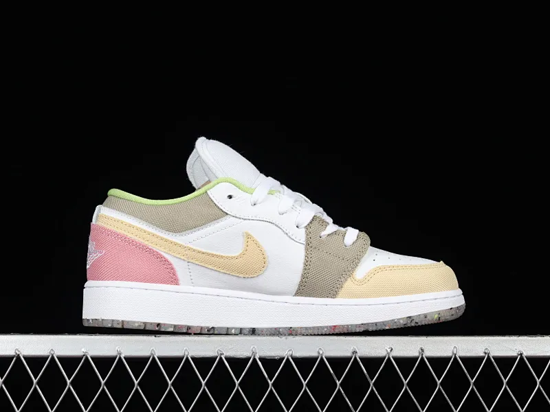 All categories Air Jordan Jordan series basketball shoes Air Jordan 1 Low G version pure original Air Jordan 1 Low AJ1 Joe 1 white and brown color matching low-top cultural and leisure sports sneakers DJ0341-100